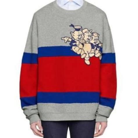 gucci three little pigs sweater|gucci flying pig.